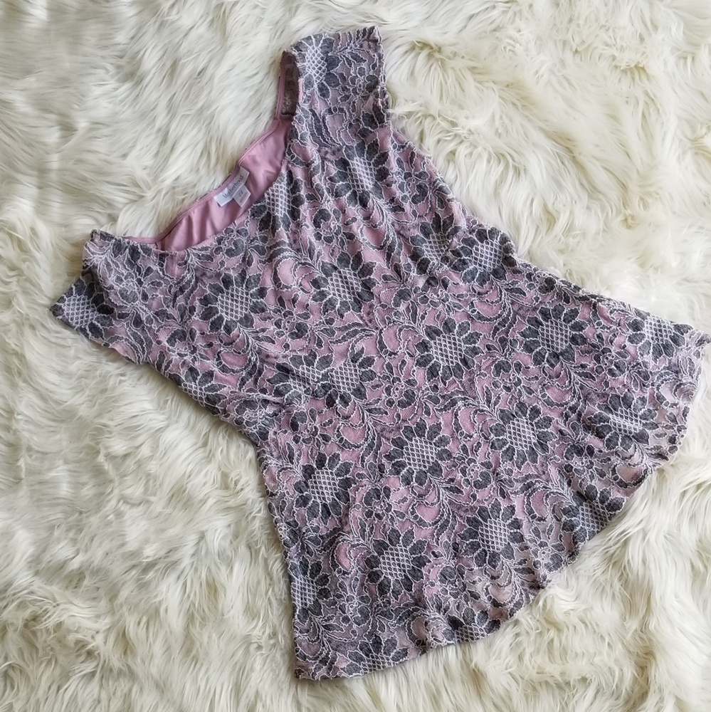 Pink and Grey Motherhood Maternity Top